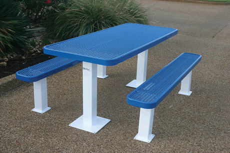 Lexington Rectangular Independent Pedestal Table