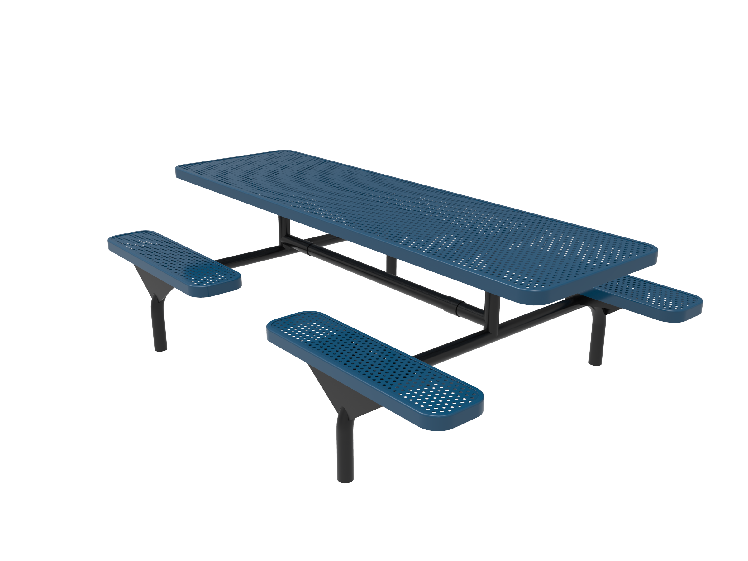 Rivendale Rectangular Nexus Pedestal Table, Frame with Powder Coat Finish, Top with Standard Thermoplastic Coating