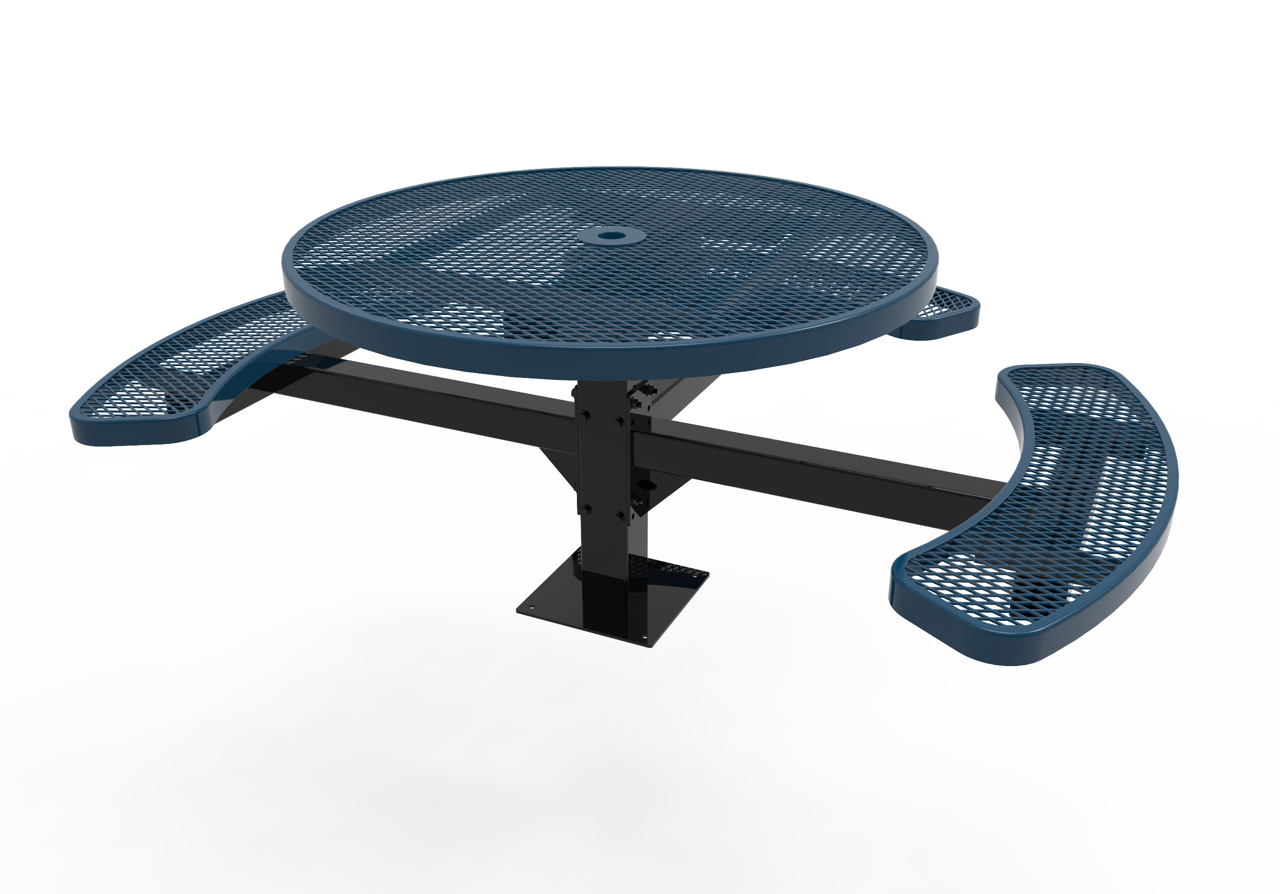 Rivendale Round Pedestal Table - ADA Accessible, Frame with Powder Coat Finish, Top with Standard Thermoplasstic Coating