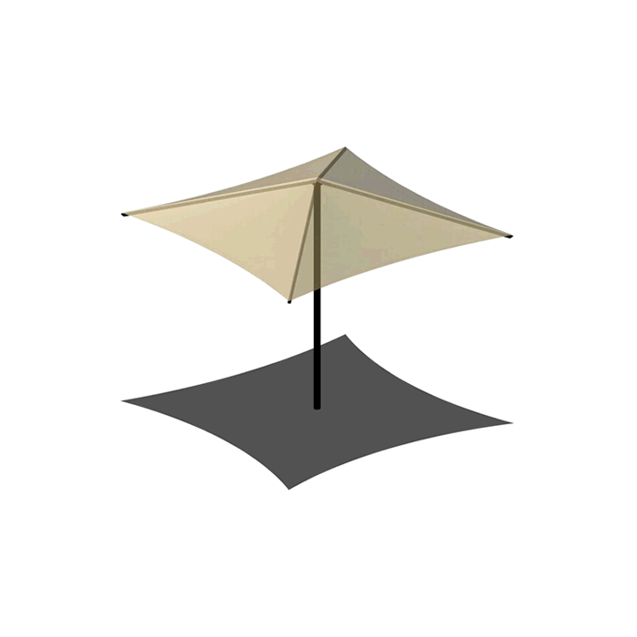 Center Post Square Umbrella