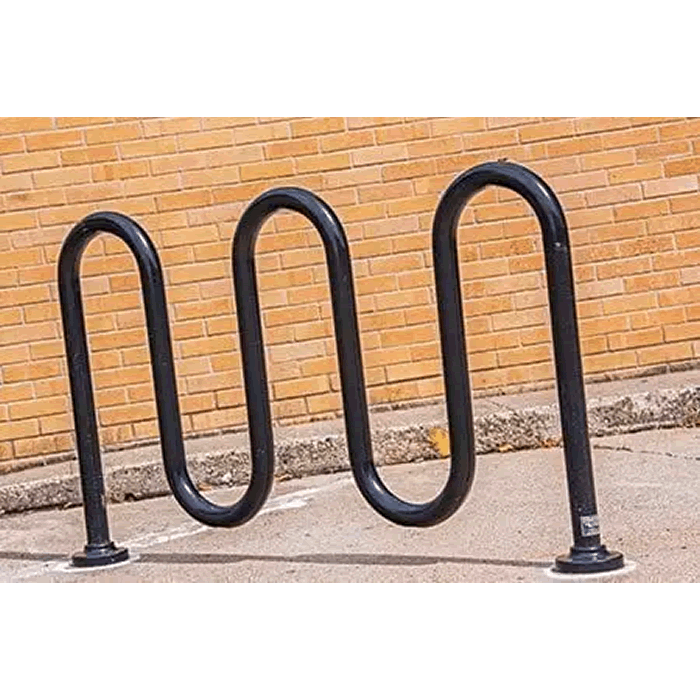 1-5/8" O.D. Loop Style Galvanized Bike Rack