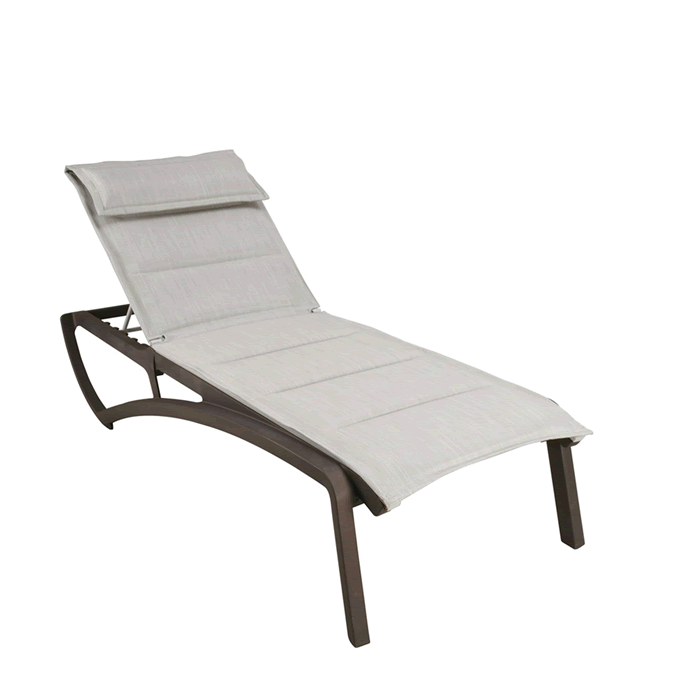 Sunset Chaise Lounge - Fusion Bronze Frame with Beige Sling