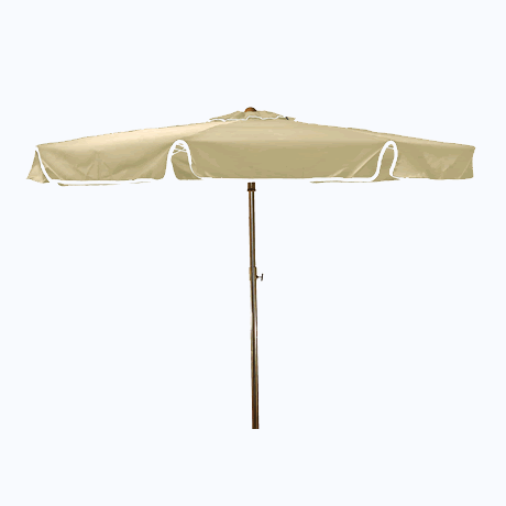 Beachmaster Fiberglass Umbrella with 1-1/2" Pole - Ivory