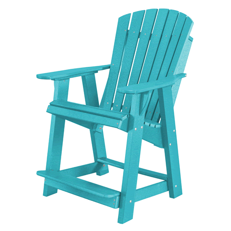 High Adirondack Chair - Aruba Blue