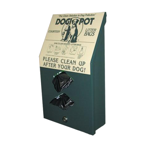 DogipotJunior Bag Dispenser, Aluminum-Pet Waste Containers