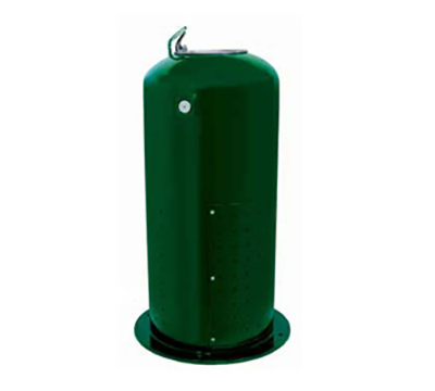Refrigerated Metal Pedestal Single Bubbler Drinking Fountain