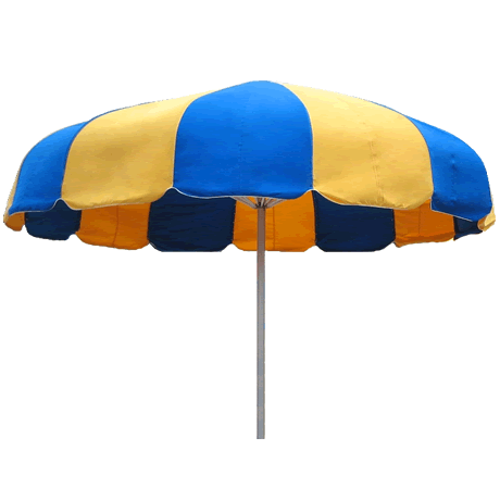 12&#039; Classic Funbrella, Frame With I-Piece Ground Sleeve, Woven Acrylic Top