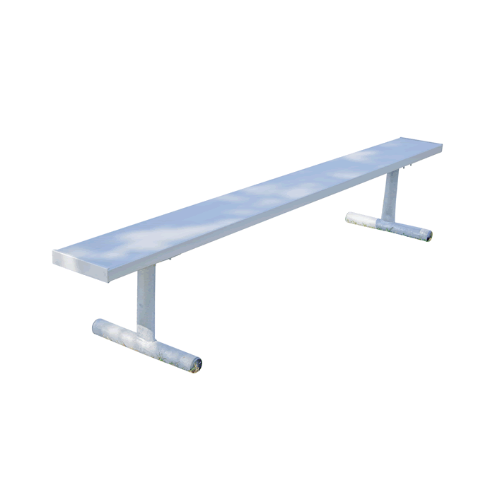 Portable Players Bench With Steel Legs, Without Backrest