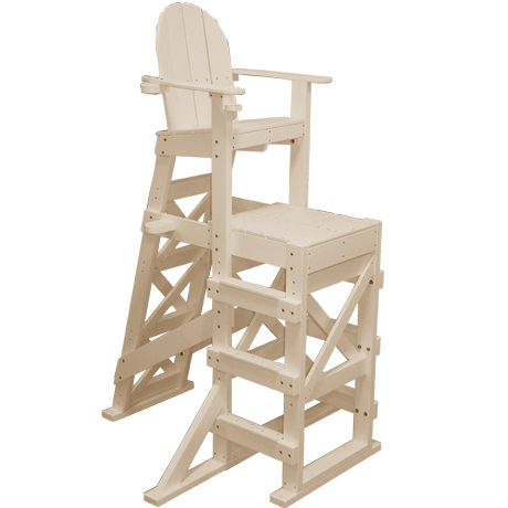 Tall Lifeguard Chair with Side Steps-Lifeguard Chairs
