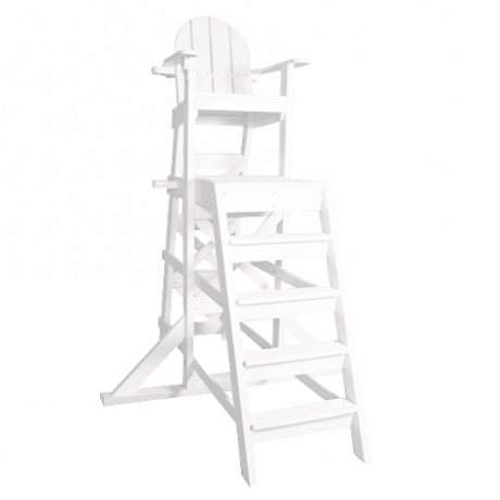 Tall Lifeguard Chair with Front Ladder-Lifeguard Chairs