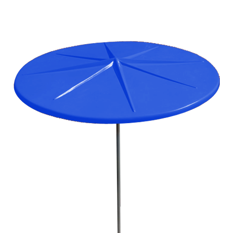 Round Starburst Style Fiberglass Umbrella