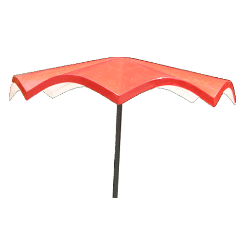 Wave Rounded Octagon Fiberglass Umbrella