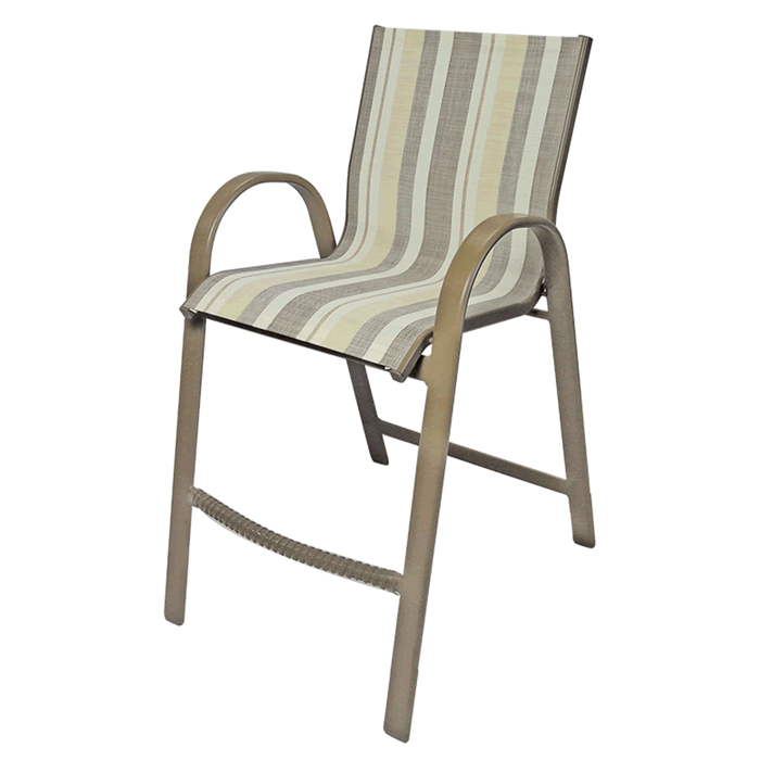 Anna Maria Bar Arm Chair with Sling Fabric