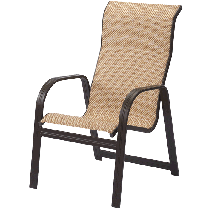 Cabo Sling High Back Dining Arm Chair