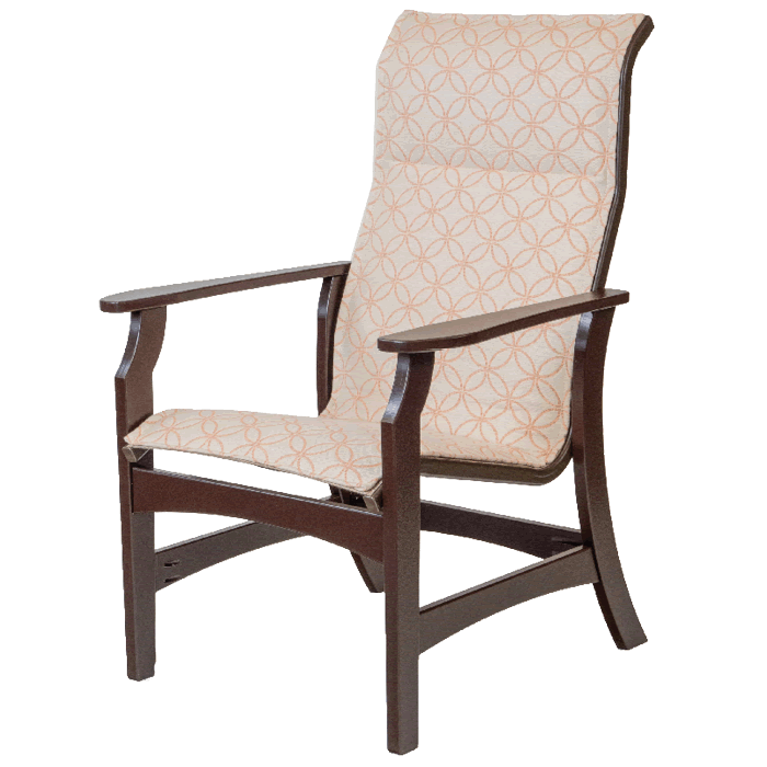 Covina Sling High Back Dining Arm Chair
