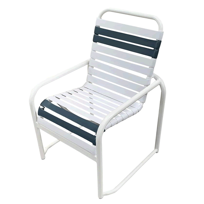 Kings Bay Strap Dining Sled Bottom Arm Chair