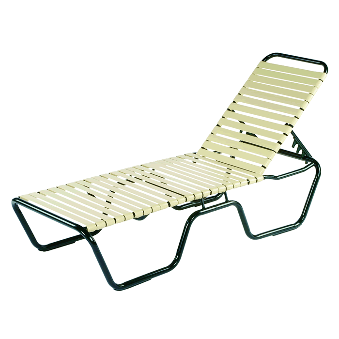Neptune Strap Chaise Lounge with Aluminum Frame