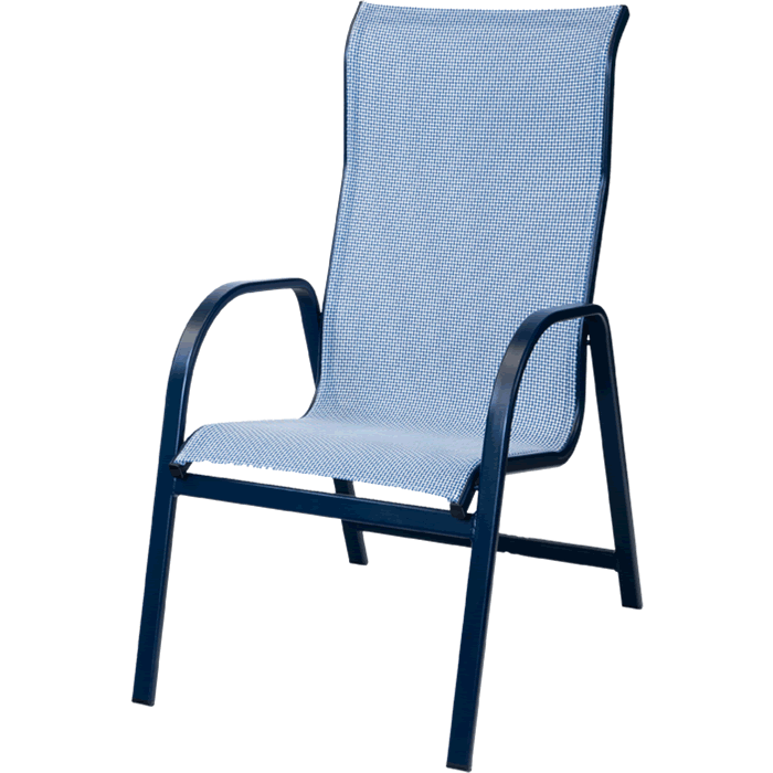 Ocean Breeze Sling High Back Dining Arm Chair