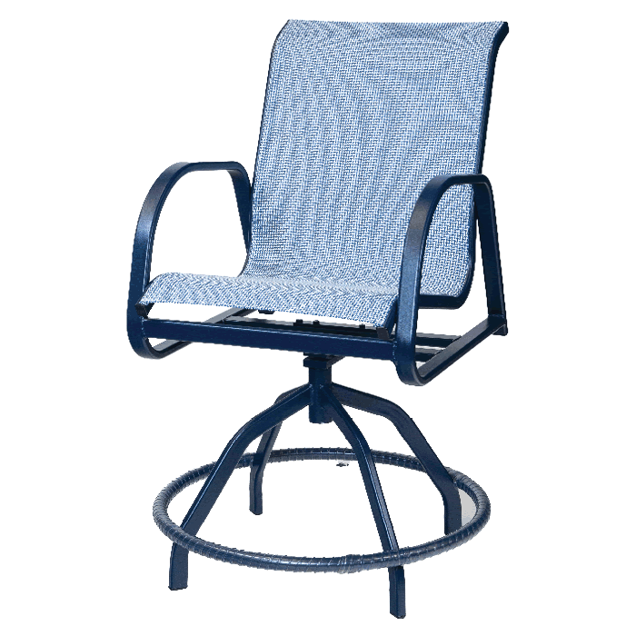 Ocean Breeze Sling Balcony Swivel Arm Chair