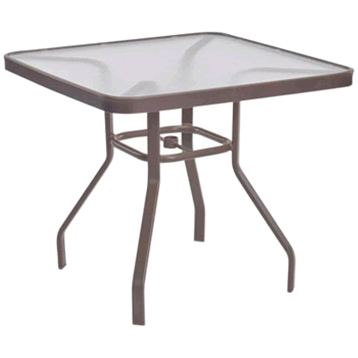 Square Acrylic Top Dining Table