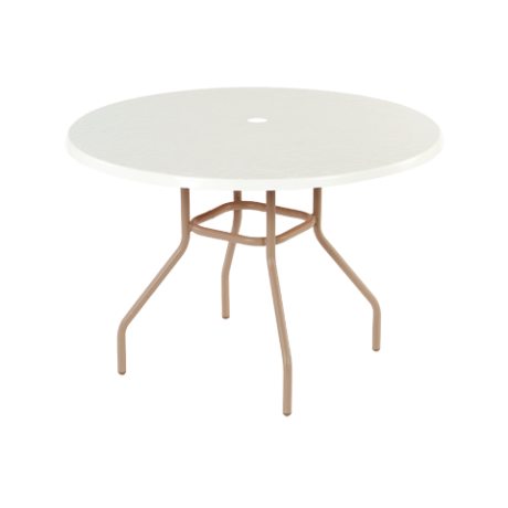 Round Fiberglass Topped Dining Table with 03 Series Base