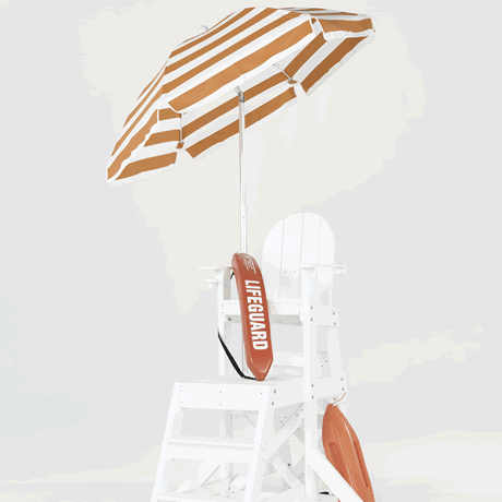 Fiberglass Lifeguard Umbrella with Acrylic Top