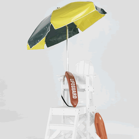 Steel Lifeguard Umbrella with Vinyl Top