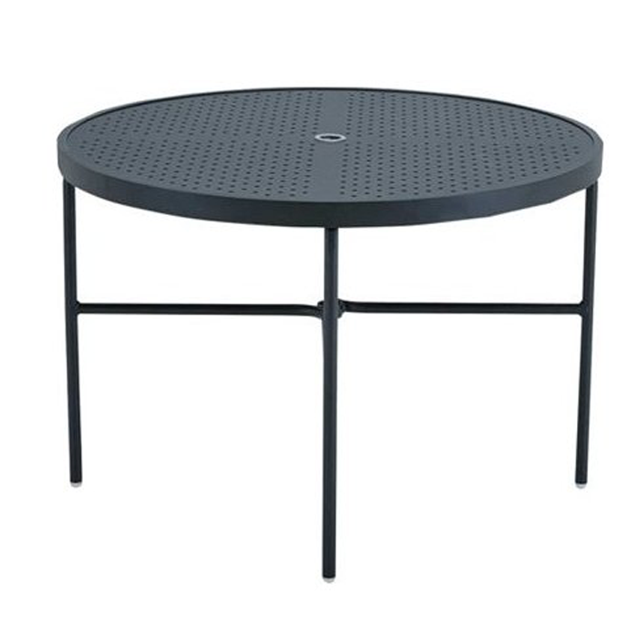 42" Round Aluminum Stamped Top Dining Table