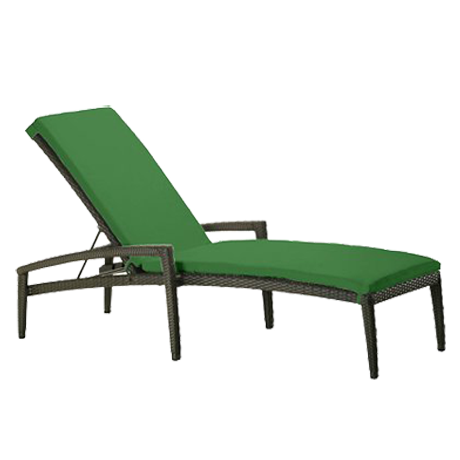 Evo Woven Chaise Lounge with Arms and Full Pad