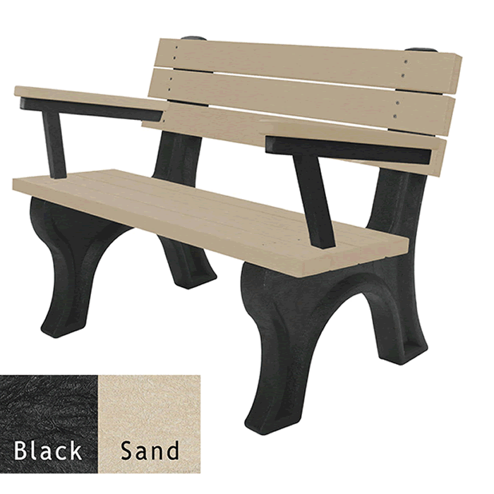 Deluxe Backed Bench with Arms
