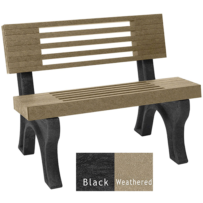 Elite Backed Bench without Arms