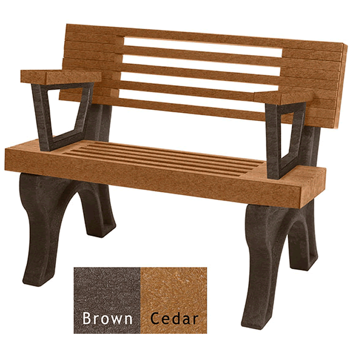 Elite Backed Bench with Arms