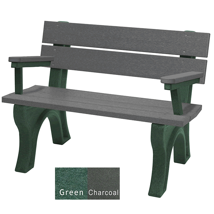 Economizer Traditional Backed Bench with Arms