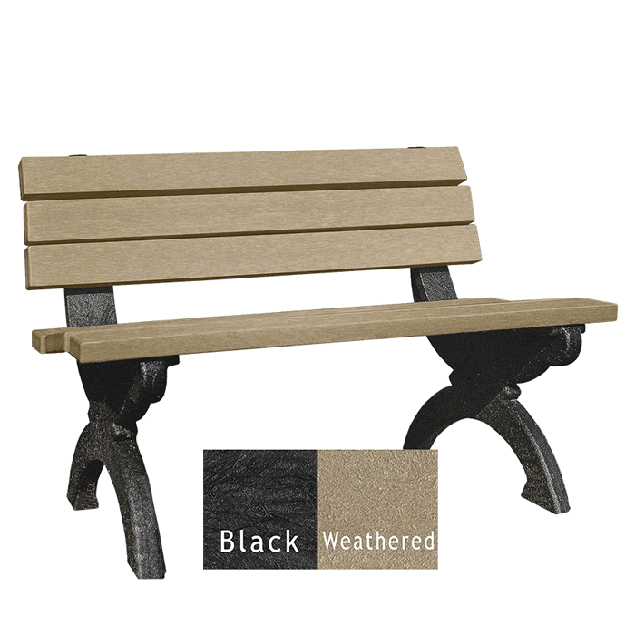Monarque Backed Bench without Arms